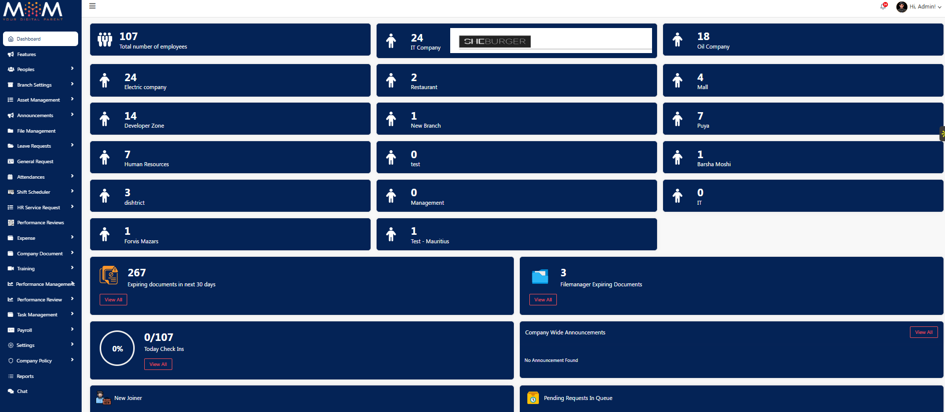 Centralized HR Management
